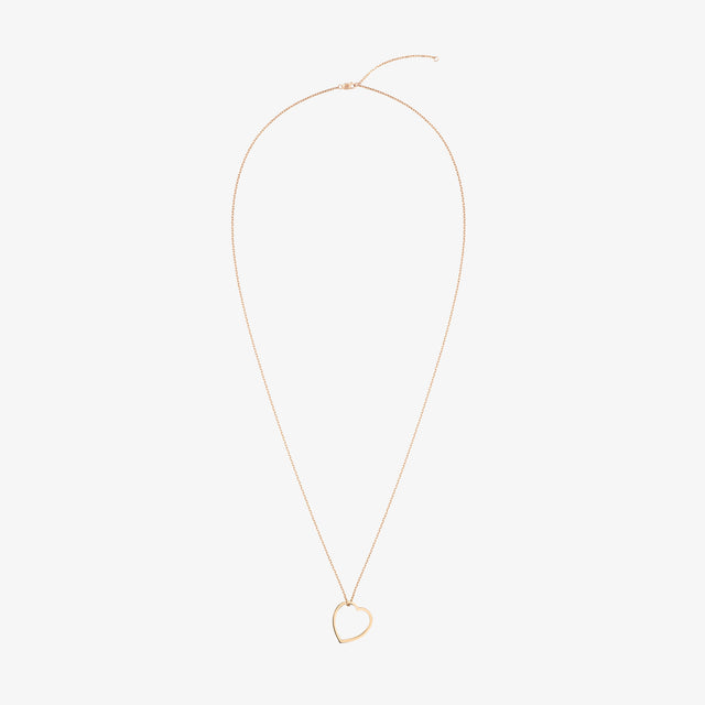 Heart pendant in 18-carat pink gold